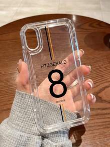 1個客製化個性化足球圖案防護防摔手機殼，適用於 iPhone 16 Pro Max/16 Pro/16 Plus/17 Pro Max/Air XI，夏季足球幸運數字，送女友/男友的最佳禮物 - 黑色 - 查看 6