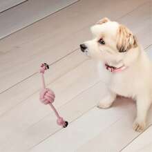 Rosa blaues doppelseitiges Kugelseil als Geschenk für Katzen- und Hundeliebhaber, neues Kau-Seil-Ball-Spielzeug für Hundeliebhaber und Hundemütter, biss-resistentes Seil-Ball-Spielzeug für Katzenliebhaber und Katzenmütter sowie Hundeliebhaber und Hundemütter, biss-resistenter tragbarer Zahnstangen-Spielzeug