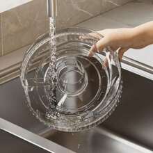 Caja transparente rodante para almacenar huevos en el refrigerador, soporte apilable claro para huevos, protector de huevos para refrigerador, dispensador de huevos apilable