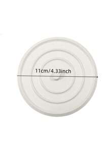 1pc/2pcs White Bathroom Floor Drain Rubber Water Pan Plug