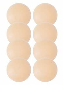 8入組可重複使用可清洗圓形乳頭貼,超薄奶頭貼 - 杏色 - 查看 11