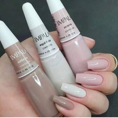  IMPALA Kit 3 Esmaltes - SERENA, EQUILÍBRIO E SUTILEZA - Tons de Nude Festa Junina