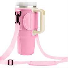 1Pc 40oz Accessories, Cup Cover/Storage/Organization, Diving Material Cup Cover, Car Handle Cup Protective Cover, Diagonal Strap Adjustable Strap, Suitable For Outdoor Travel, Fitness, Daily Use. Outdoor Travel, Fitness, Daily Use. - Multicolor - View 9