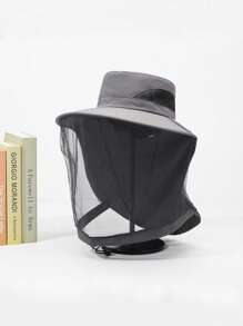 1 pieza Sombrero ligero y transpirable de protección solar de unicolor casual para hombre, versátil para actividades al aire libre y uso diario