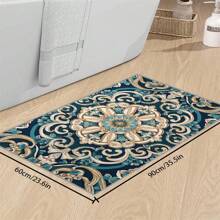 1pc 700g/Sqm Crystal Velvet Pile Area Rug, Bohemian Style Solid Color Carpet, Soft Anti-Slip Washable Rug For Living Room, Bedroom, Kitchen, Office, Home Decor, Modern Bedroom Small Rugs