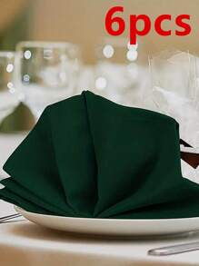 6/12/280pcs Minimalist Solid Color Cloth Napkins, Washable And Reusable For Restaurant, Party, Banquet, Dining Table