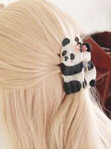 1pc Panda Pattern Hair Clip, Cute & High-End Hair Claw Hair Accessory For Women