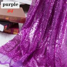 Latest Embroidery Sequins African Lace Fabric 2025 High Quality Nigerian Women Wedding French Lace Material For Wedding Dress Sewing