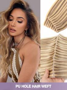 PU夹式接发，真人发，雷米发，1B自然黑直发，隐形PU夹式接发，真人发接发 - 彩色 - 查看 41