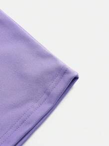 [T-Shirt DIY Customized Photos & Text] DIY Pattern Customized T-Shirts, Round Neck T-Shirts, Four Season Knitted Fabrics, Regular Fit, With Exclusive Printed Design, Suitable For Both Men - Mauve Purple - View 7