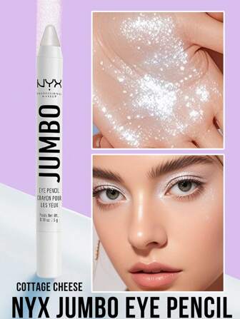 NYX Jumbo Eye Pencil, Cheese Color, Enhances Facial Contours, Creates Radiant Makeup Effect, Long-Lasting Color, Easy To Sharpen, Smooth Application, Soft And Creamy Texture, Sharpenable Tip, High Color Payoff, Available In Multiple Colors, Sculpts High Nose Bridge, Enhances Forehead Volume.