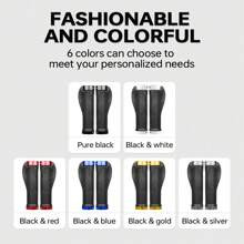 1 Pair Universal Bicycle Handlebar Grips, Non-Slip Shock Absorbing, 6 Color Options, Ergonomic Design, Aluminum Alloy Lock Ring