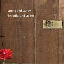 1 Set Of Heavy Duty Stainless Steel 2-In-1 Locks With Plates - Keyed Entry For Desks, File Cabinets, Closets | 90 Degree Buckle Lock With Keys Included - Ideal For Home, Office And Hotel Security
