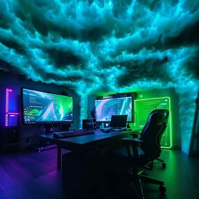 2025 New Cloud Light – Color-Changing, USB Powered, Music Rhythm, Suitable For Hotels, Cafes, And Stages