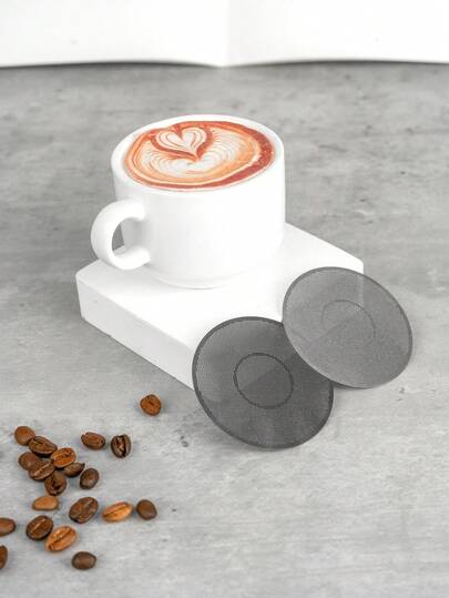 Bộ lọc cà phê thay thế có thể tái sử dụng, tương thích với máy pha cà phê Aero Press Original Go & Clear, làm bằng thép không gỉ, lưới mịn, phụ kiện cà phê.