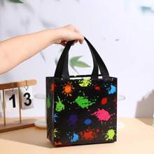 10/20 件发光派对礼品袋，霓虹灯派对用品，无纺布霓虹灯生日派对礼品袋，发光派对装饰小礼品袋 - 彩色 - 查看 5