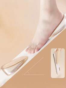 1双女士舒适柔软硅胶鞋垫，防滑，适用于休闲鞋、运动鞋，增高鞋垫，鞋履配件礼品之选 - 米色 - 查看 4