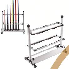 OUKANING Fishing Rod Rack Stand Storage Holder Aluminum Alloy Display Rack 24 Rods 72cm - 1 - View 6