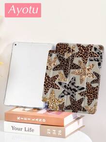 Ayotu Funda tipo collage compatible con Samsung Galaxy Tab/iPad, iPad generaciones 9ª/8ª/7ª de 10.2 pulgadas, funda para nuevo iPad generación 10ª, con función de encendido/apagado automático, protección anti-caída en las cuatro esquinas