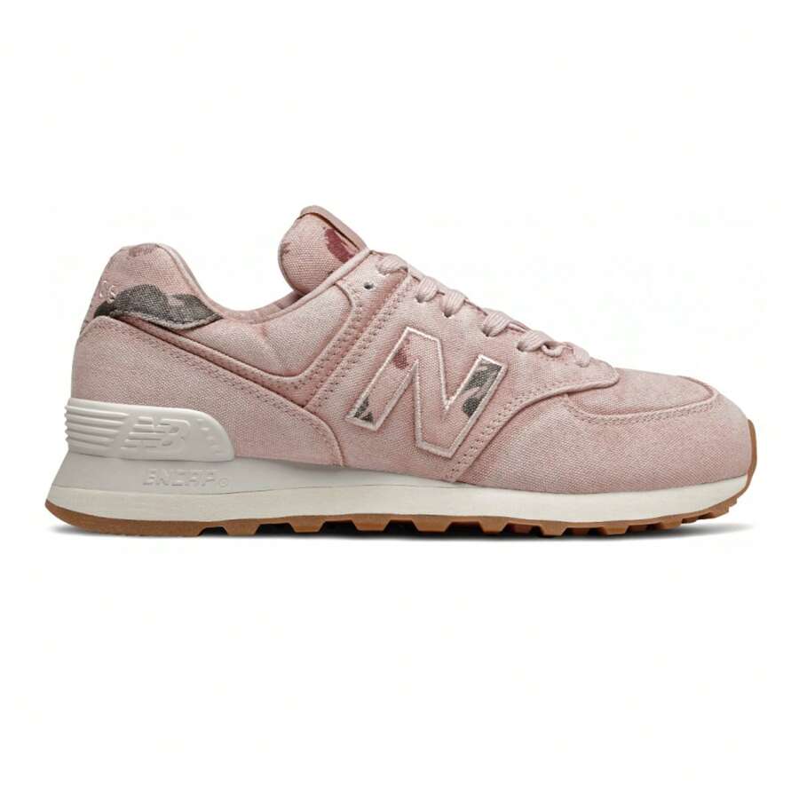 New Balance  WL574WOR - Dust pink White - View 1