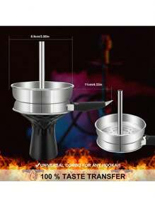 Hookah Bowl Set - Silicone Hookah Tobacco Shisha Bowl With Heat Management Screen Charcoal Holder For Smoking Shisha Hookah Easy Replace Charcoal Fast Cleaning Boy Valentine Heart Women's Valentine