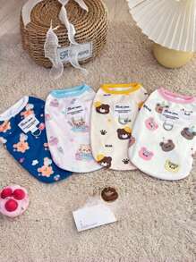 Pet Gift - Pet Fashion Vest, Featuring Anti-Slip Design, Comfortable And Breathable, Stylish And Cute, And Comfortable, Suitable For Small Dogs/Cats As Pet Clothing, New Style For Autumn And Winter