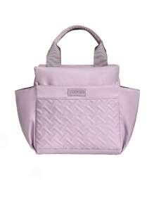 Fashionable Large Capacity Insulated Lunch Bag, Office Worker Portable Lunch Box Bag, Students Picnic Food Container Tote