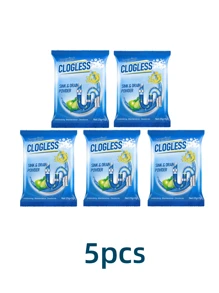 Polvo limpiador para desatascar tuberías obstruidas de drenaje, inodoro y cocina