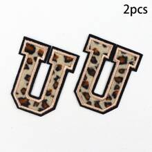 (A-Z) Leopard Letter Patches On Chenille Iron, Alphabet Patches On Alphabet Embroidered Clothing, Dresses, Hats, Jeans, Shoe Bags, DIY Supplies, Leopard,Grandma Mother's Day Gift,Mother's Day