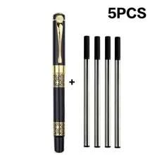 Custcom Personal Black Refill,Classical Retro Style Luxury Pen,Best Ball Pen Gift Set For Men & Women Professional Executive,Office,Nice Pens Classy Gift Box (Black And Red) Back To School