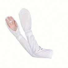 1 Double Loose Ice Silk Ice Sleeve Gloves Breathable Arm Protectors UV-Proof Outdoor Sleeves For Driving Sunscreen Sleeves - Multicolor - View 12
