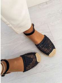 Women's Platform Sandals, Platform Espadrilles With Non-Slip And High-Quality Soles, With Very Fashionable Hollow Embroidery, For Summer Vacations, Ideal For Daily And Dress Wear, Estimated Delivery 1-3 Business Days (Peninsula)