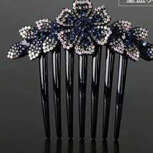 1pc Rhinestone Hair Comb, Versatile Hair Clip, Anti-Slip Crystal Hair Accessory For Women, Everyday Updo,Hair Accessories,Wedding,Bride Hair Styling,Side Comb