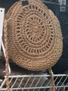 Vielseitige Trage-Schultertasche mit großem Fassungsvermögen, geeignet für Strand, Urlaub, Lässig, Magazinartiger Stil