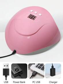 LULAA 1pc UV LED Gel Nail Lamp, Professional Nail Dryer, Quick Curing Gel Nail Polish Lamp, Portable Auto Sensing Gel Nail Curing Light For Salon Use And Home DIY Manicure, Best Gift For Girls