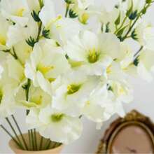 2 piezas/6 piezas, 55 cm Flores artificiales falsas Narciso Magnolia Flores de seda para decoración del hogar, sala de estar, boda, mesa, temas románticos, Día de San Valentín, regalo