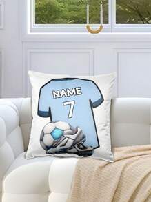 1 Pc Customized Soccer T-Shirt With Name And Number, Soccer Player Children Gift - Customized Name And Number Pillow Cover