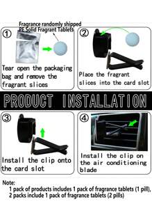 1 件/2 件套创意狗形口袋通风口汽车香薰扩散器装饰夹，汽车空气清新剂 - 棕色 - 查看 8