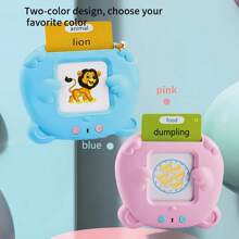 Spanish & English Talking Flash Cards For Toddler, 224Sight Words Learning Toys, ABC & Numbers Educational Montessori Toys, Speech Therapy Toys, Children's Sensory Preschool Learning Birthday Gifts - 藍色 - 查看 6