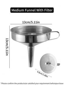 2 件/1 件不锈钢漏斗带过滤网，家用油过滤器漏斗，多尺寸漏斗，适用于过滤、、、饮料、茶、咖啡在厨房、餐厅、餐厅 - 彩色 - 查看 15