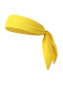 4 Stücke/1 Stück Herren/Damen Outdoor-Sport Radfahren Stirnband mit Knoten, mehrfarbige lange Streamer Haarschmuck für Laufen & Training