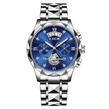 LIGE LIGE Fashion Women's Elegant Watch Waterproof Luminous Quartz Watch Business Daily Calendar Watch