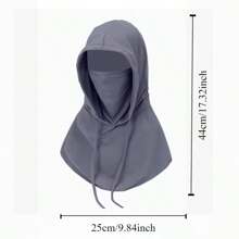 LOTANK Summer Thin Semi Transparent Full Face Sunscreen Hat Mask Outdoor Hiking Camping Thin UV Resistant Hat Neck Protection Hat