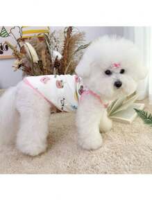 Pet Gift - Pet Fashion Vest, Featuring Anti-Slip Design, Comfortable And Breathable, Stylish And Cute, And Comfortable, Suitable For Small Dogs/Cats As Pet Clothing, New Style For Autumn And Winter