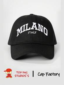 1 Pc Women's Embroidered MIK AND Baseball Cap, Adjustable Outdoor Sun-Proof Casual Hat, Suitable For Spring/Autumn Travel, Vacation And Beach - Baseball Cap - View 3