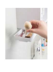 1 pièce Boîte de rangement transparente en acrylique, convenant pour les cosmétiques, les cotons-tiges et le maquillage, organisateur de bureau multifonctionnel, applicable à la coiffeuse, à la salle de bain et à la décoration de chambre d'étudiant, paniers de rangement pour la maison, cadeaux pour femmes et filles