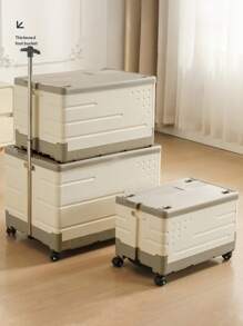 1pc Storage Box Household Artifact Large Capacity Toy Sorting Storage Box Cover Folding Student Book Storage Cabinet Basket