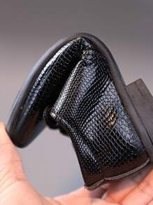 Boys' Fashion Party Loafer Shoes, Casual Comfortable - Black - View 7