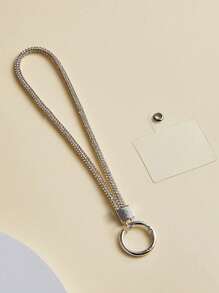 1 件全水钻手机挂绳，配有水钻吊坠、钥匙扣和钥匙圈手机带 - 彩色 - 查看 5