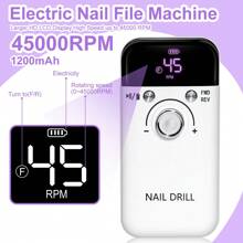 45000RPM Portable Nail Drill Machine, Professional Rechargeable Electric Efile Nail Drill For Acrylic Nails, Manicure/Pedicure, Polishing, Cuticle - Salon Or Home Use, Nail Drill Kits,Perfect New Year Valentine's DayGift For Ladies